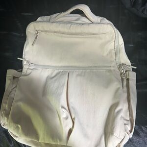 Iris and Rainbow Beige Laptop Backpack Waterproof